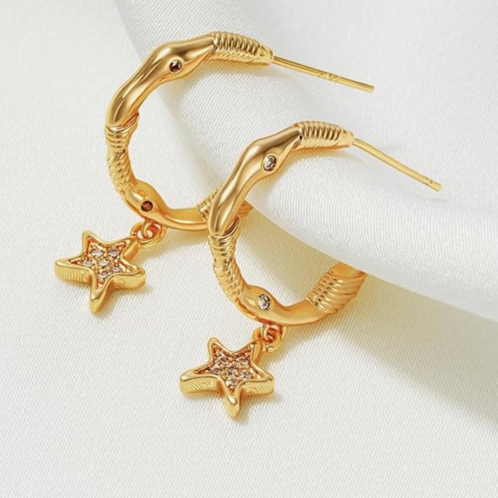 Stars Hoop Earrings